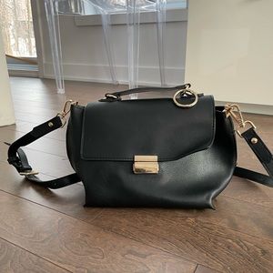Black Zara crossbody handbag